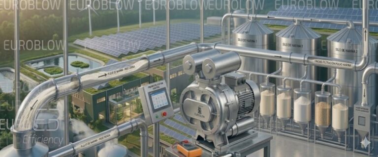 Venta de sopladores para transporte de harina a granel - Euroblow lima Peru